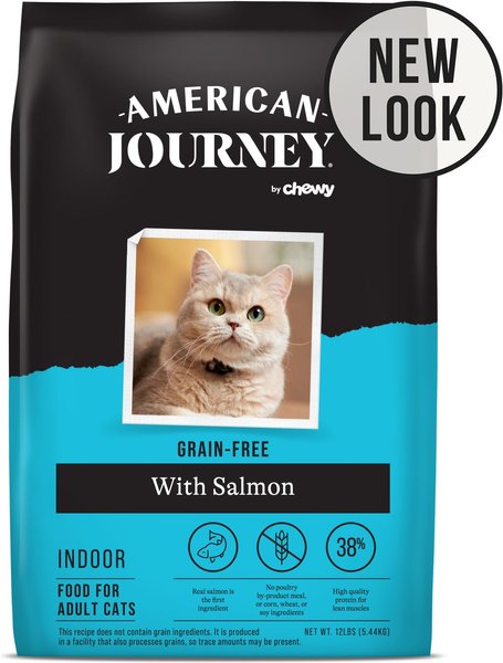 American Journey Indoor Recipe with Salmon Grain-Free Dry Cat Food, 12-lb bag slide 1 of 9