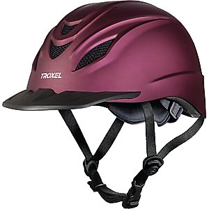 Troxel Interpid Riding Helmet, Mulberry, Small