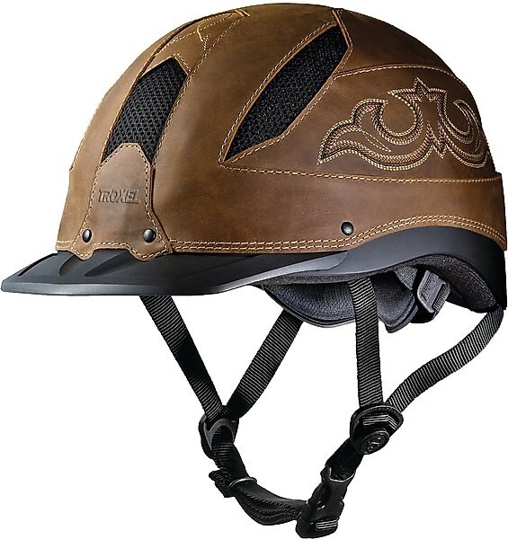 Troxel Cheyenne Riding Helmet, Brown, Large slide 1 of 3