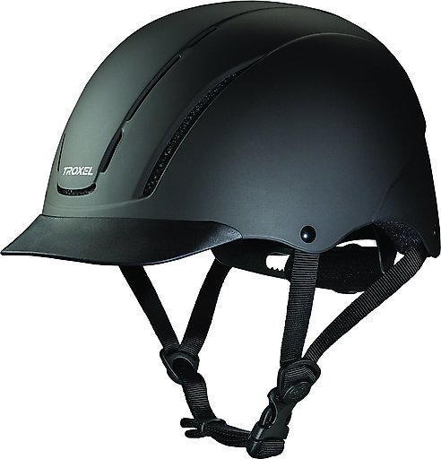 Troxel Spirit Riding Helmet, Black Duratec, Medium
