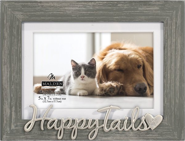 Malden International Designs "Happy Tails" Picture Frame, 4 x 6-in / 5 x 7-in slide 1 of 3