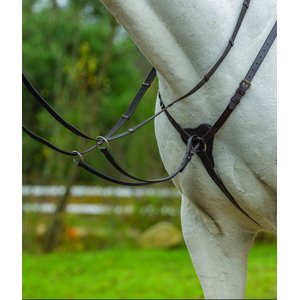 Shires Equestrian Products Three Point Horse Breastplate, Black, Full