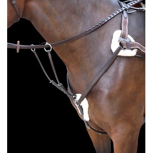 Shires Equestrian Products Rossano Five Point Horse Breastplate, Black, Cob