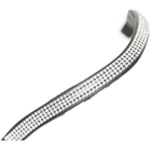 Shires Equestrian Products Aviemore Small Diamante Horse Browband, Black, Ex-Full