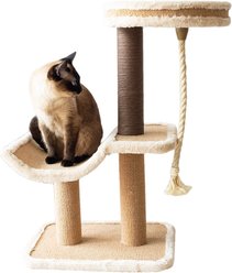 Catry Cradle Cat Tree with Paper Rope Scratching Posts & Sisal Rope Toy, 27.1-in H