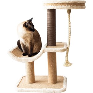 Catry Cradle Cat Tree with Paper Rope Scratching Posts & Sisal Rope Toy, 27.1-in H