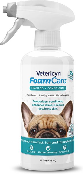 Vetericyn FoamCare Dog & Cat Shampoo & Conditioner, 16-oz bottle slide 1 of 1