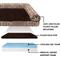 Show in main carousel: FurHaven Southwest Kilim Cooling Gel Deluxe Chaise Dog & Cat Bed, Desert Brown, Large slide 6 of 10