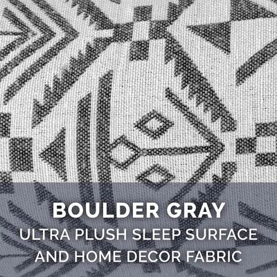 Show full view: FurHaven Southwest Kilim Cooling Gel Deluxe Chaise Dog & Cat Bed, Boulder Gray, Jumbo slide 9 of 10