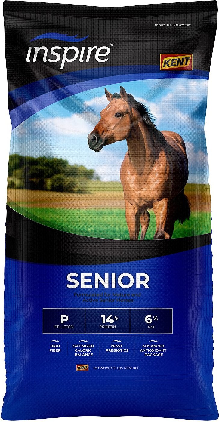 KENT Inspire Senior 14/6 Pellet Horse Food, 50lb bag