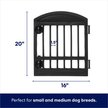 FRISCO 8 Panel Plastic Dog Exercise Playpen With Door, 34-in H, Black ...