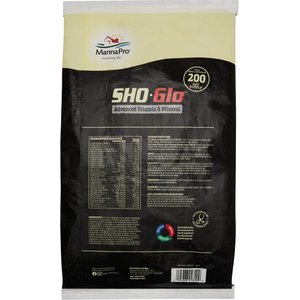 Manna Pro Sho-Glo Complete Vitamin & Mineral Pellets Horse Supplement, 25-lb bag