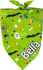Frisco Halloween Boo! Personalized Dog & Cat Bandana, Small
