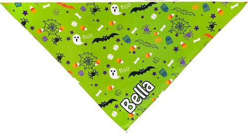 Show full view: Frisco Halloween Boo! Personalized Dog & Cat Bandana, Large slide 5 of 10
