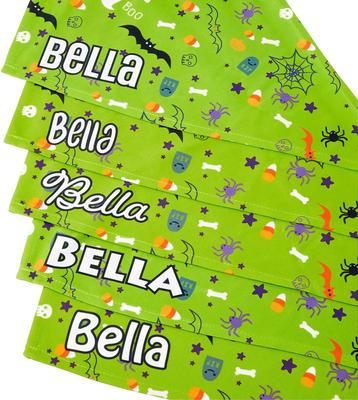 Show full view: Frisco Halloween Boo! Personalized Dog & Cat Bandana, Large slide 6 of 10