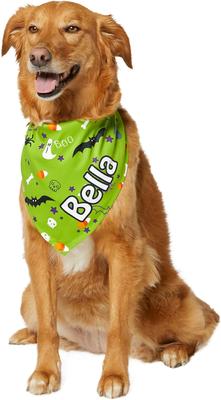 Show full view: Frisco Halloween Boo! Personalized Dog & Cat Bandana, Large slide 8 of 10