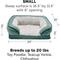 Show in main carousel: FurHaven Velvet Waves Perfect Comfort Orthopedic Sofa Cat & Dog Bed with Removable Cover, Celadon Green, Small slide 5 of 10