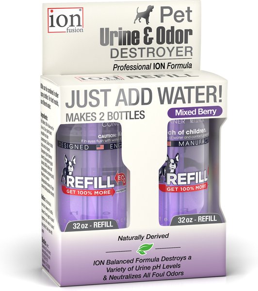 Ion Fusion Professional ION Formula Mixed Berry Pet Urine & Odor Destroyer Refill, 32-oz, 2 count slide 1 of 5