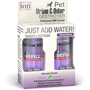 Ion Fusion Professional ION Formula Mixed Berry Pet Urine & Odor Destroyer Refill, 32-oz, 2 count