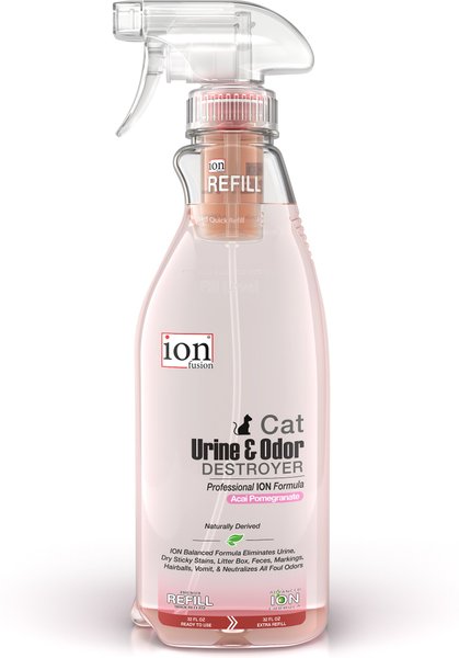 Ion Fusion Professional ION Formula Acai Pomegranete Cat Urine & Odor Destroyer, 32-oz bottle & 32-oz refill slide 1 of 7