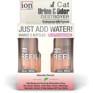 Ion Fusion Professional ION Formula Acai Pomegranete Cat Urine & Odor Destroyer Refill, 32-oz, 2 count