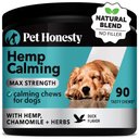 PetHonesty Hemp Calming Max-Strength Duck Flavored Calming & Anxiety Melatonin Chews Supplement for Dog, 90-count