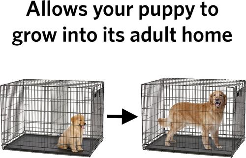 Show full view: MidWest 54-in Solution Series 1154U Dog Crate Divider Panel, Black, Giant, 1 slide 4 of 5