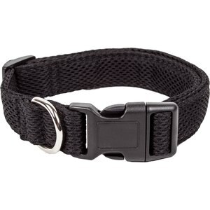 Pet Life Aero Mesh 360 Degree Dual Sided Mesh Dog Collar, Black, Medium