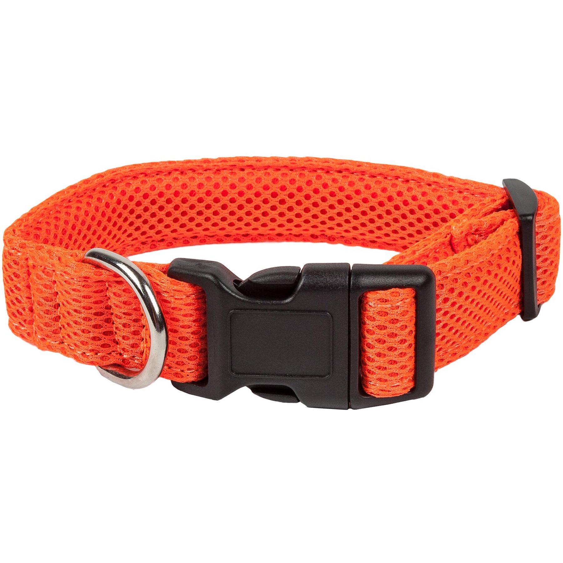 Pet Life Aero Mesh 360 Degree Dual Sided Mesh Dog Collar, Orange, Large
