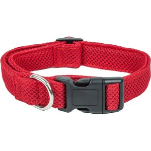 Pet Life Aero Mesh 360 Degree Dual Sided Mesh Dog Collar, Red, Large