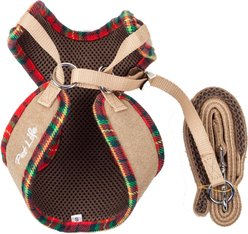 Pet Life Luxe Dapperbone 2-In-1 Mesh Reversible Dog Harness & Leash, Large
