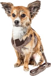 Pet Life Luxe 'Houndsome' 2-In-1 Mesh Reversible Dog Harness-Leash, Large