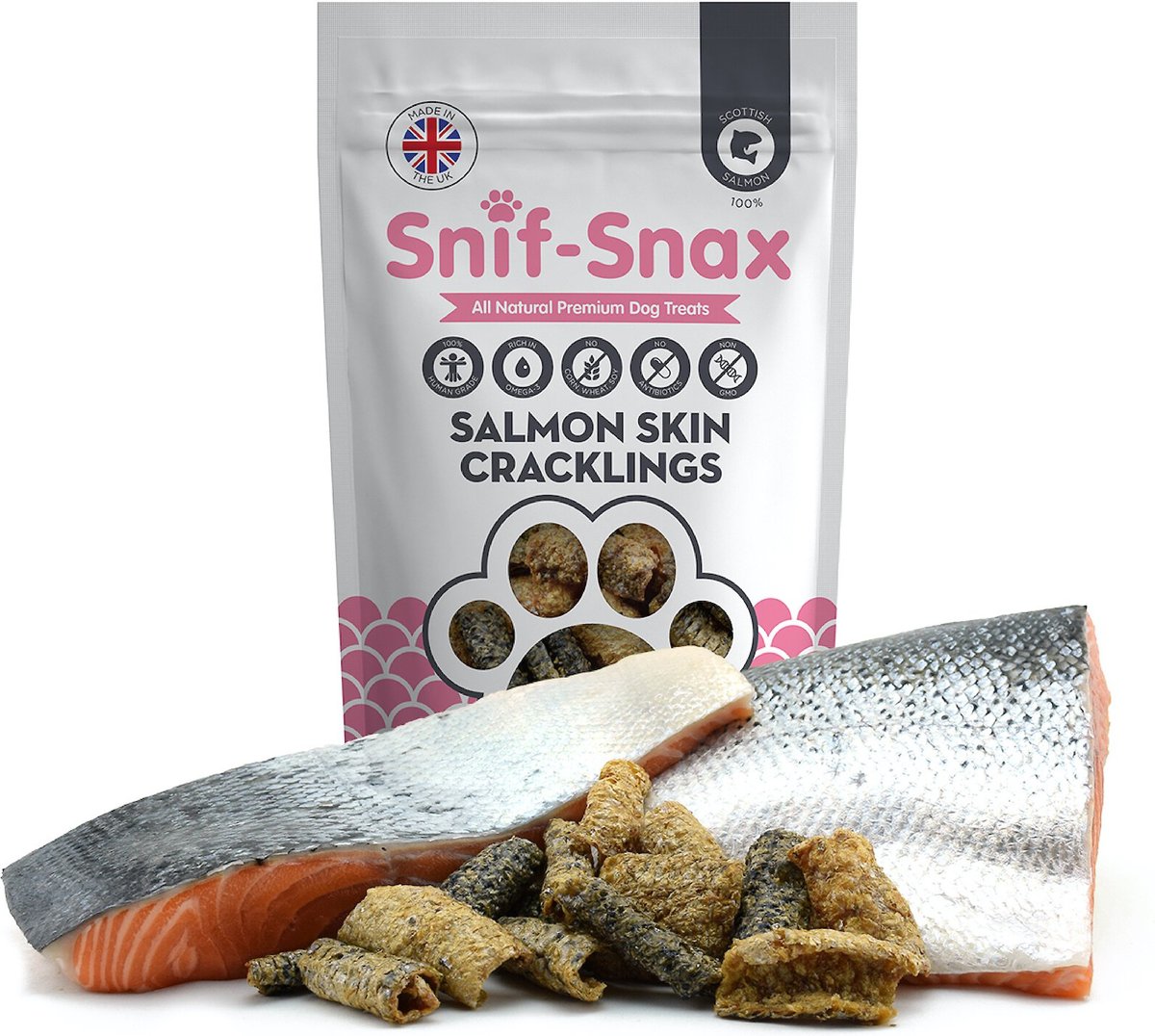 Smoked salmon hot sale skin for dogs