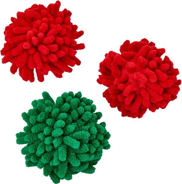 Frisco Holiday Moppy Ball Cat Toy with Catnip, 3 count slide 1 of 5