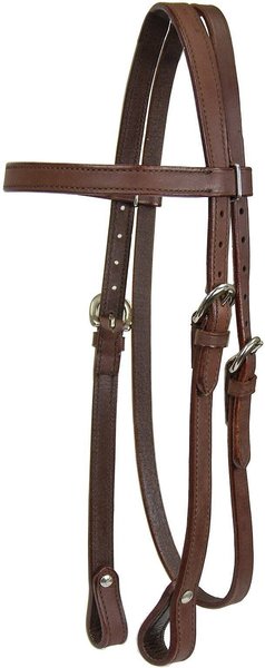 Tahoe Tack Double Stitched Leather Western Horse Browband Headstall