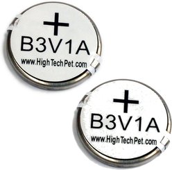 High Tech Pet Products Replacement B-3V1A Battery 2-Pack for HTP Collars