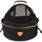 Show in main carousel: Pet Life Air-Venture Dual-Zip Airline Approved Panoramic Circular Travel Dog Carrier, Black slide 1 of 2