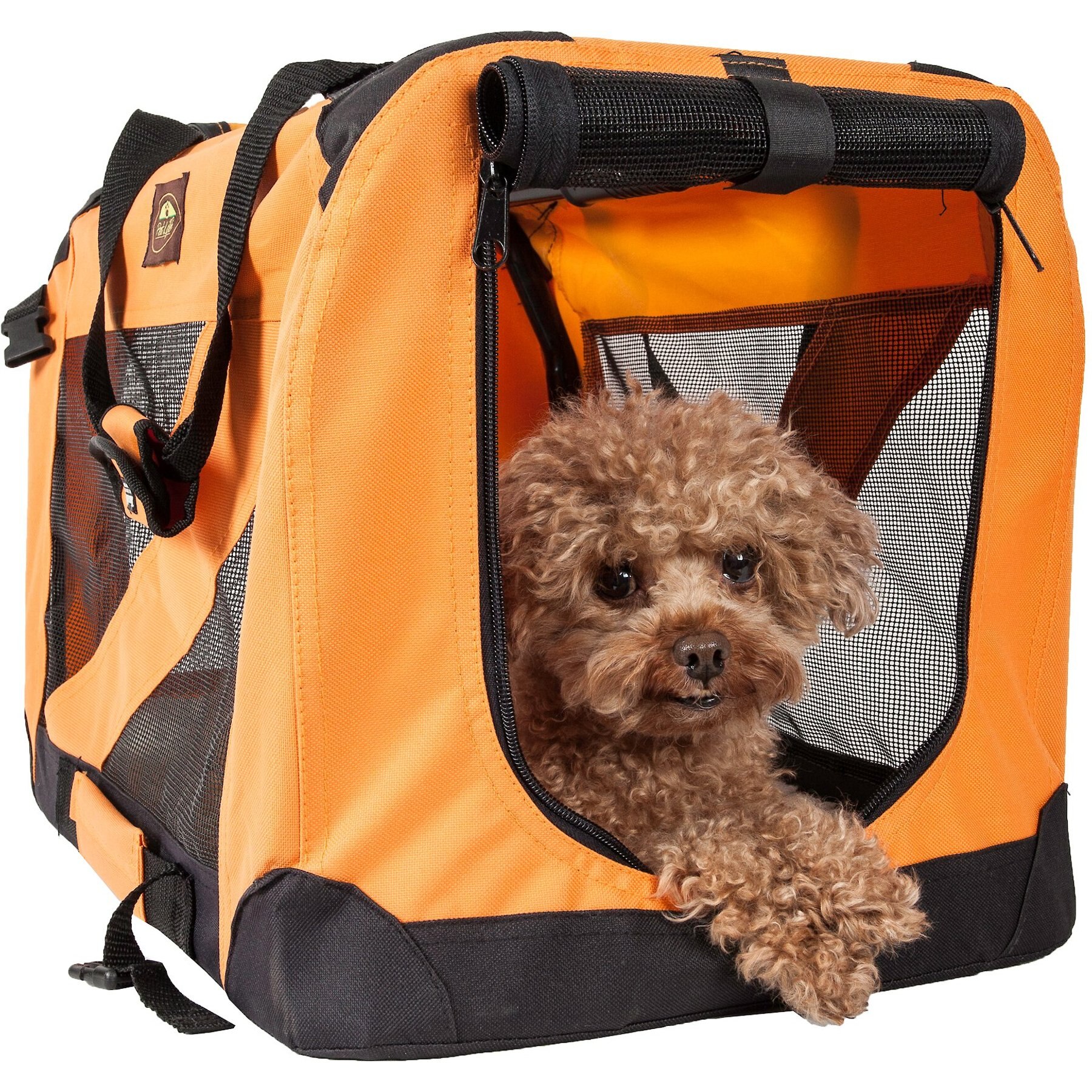 Pet Life 13.4-in x 11-in x 13.4-in Blue Collapsible Nylon Small Dog/Cat Bag  in the Pet Carriers department at