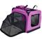 Show in main carousel: Pet Life Hounda Accordion Metal Framed Dual-Sided Collapsible Dog Crate, Pink, Small slide 5 of 6