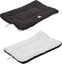 Pet Life Eco-Paw Reversible Pillow Dog Bed, Black & White, Medium