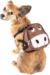 Pet Life Mooltese Large-Pocketed Dog Harness Backpack, Medium