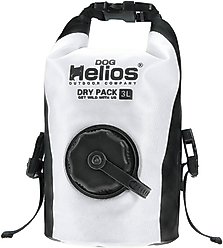 Dog Helios Grazer Waterproof Outdoor Dog & Cat Food Dispenser Bag, White
