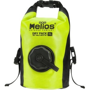 Dog Helios Grazer Waterproof Outdoor Dog & Cat Food Dispenser Bag, Yellow