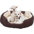 HappyCare Textiles Durable Oval Bolster Cat & Dog Bed, Medium