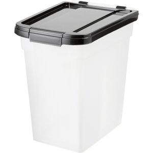 Frisco Airtight Food Storage Container, Clear & Black, 6.65-lbs