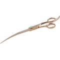 Kenchii Rosé Curved Dog & Cat Shears, 8-in
