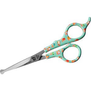 Kenchii Happy Puppy Ball Tip Dog & Cat Shears, 5.5-in