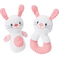 Frisco Bunny Plush Multipack Puppy Toy, 2 count