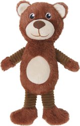 Frisco Bear Plush Squeaky Dog Toy, Small/Medium