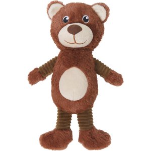 Frisco Bear Plush Squeaky Dog Toy, Small/Medium